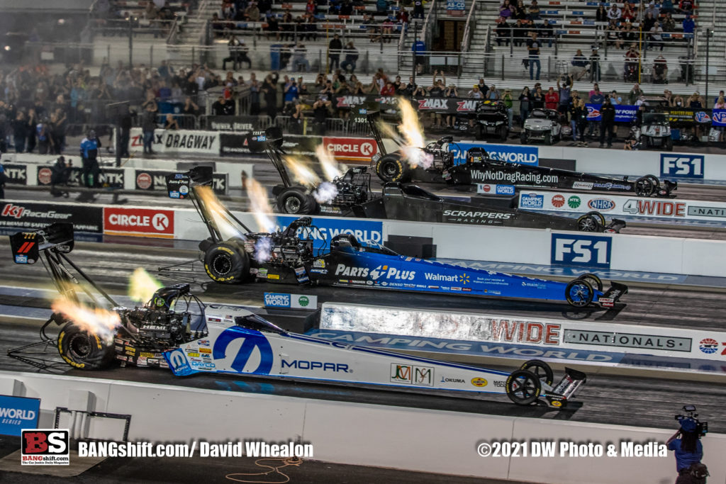NGK NTK NHRA Four-Wide Nationals Nitro Photos: Header Flames Up And Hammer Down In Charlotte!